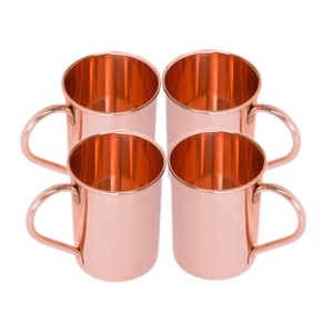 Tasse en cuivre de haute qualité 500 ml droite Moscow Mule - Product Image 1