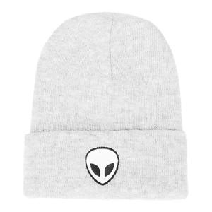 Wholesale <b>Plain</b> Knitted Beanie <b>Cap</b> with Custom Embroidered Logo Warm Winter Acrylic Hat - Product Image 2