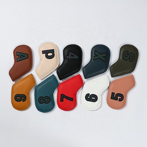 Men's Golf Driver Fairway Club Head Cover with Easy on and off Feature Snug Fit <b>Sock</b> Design and Plush Lining PU Surface - Product Image 1