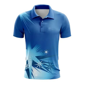 Camiseta Polo de Algodón 100% con Estampado por Sublimación para Hombre, Estilo Cuello Camisero, Ajuste Holgado, Camiseta de Poliéster 100% de Alta Calidad de Secado Rápido para Hombre - Product Image 3