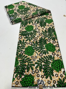 ผ้าลายขี้ผึ้งแท้สไตล์แอฟริกันผ้าคอตตอนสไตล์อังการาสำหรับเสื้อผ้าหัตถกรรมแฟชั่นผ้าลินินแท้ - Product Image 6
