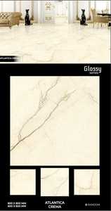 Moderno 800X800 Porcelana Brillante Textura Sólida Mármol Baldosas para Sala de Estar con 5 Años de Garantía - Product Image 3