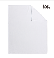Couverture en flanelle douce 100% polyester personnalisée en gros avec transfert numérique par sublimation, blanche, certifiée OEKO-TEX, 300 g/m²