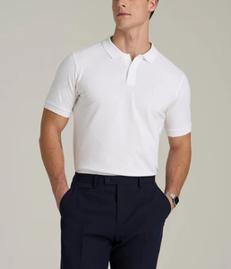 Polo pour homme 100% coton Premium Dry Fit Golf 2 boutons Plaque 95% coton, 5% élasthanne 220 GSM Logo personnalisé Options multicolores - Product Image 3