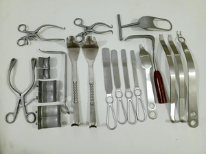 Ensemble de laparotomie de base de haute qualité, instruments orthopédiques manuels en acier inoxydable de classe II, réutilisables, ensemble de 22 pièces, approuvé CE - Product Image 4