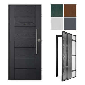 E-LITE: Puerta de Seguridad de Estilo Moderno con Panel de Fibra de Vidrio HELIOS - Product Image 1