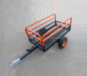 Meilleur prix Remorque remorquée pour VTT à usage intensif Chariot à benne basculante à faible quantité minimale de commande avec chargement lourd pour chariots à main et chariots - Product Image 6