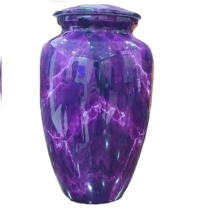 โกศบรรจุอัฐิสำหรับคนรักสิ่งแวดล้อม ทำจากอะลูมิเนียมสีฟ้าคราม งานฝีมือศิลปะสุดหรู สำหรับบรรจุอัฐิมนุษย์ ขายส่ง - Product Image 6