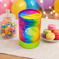 Tube d'emballage en papier pour pop-corn au caramel