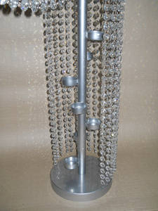 metal table top <b>chandelier</b> wedding <b>candle</b> holder Table top <b>chandelier</b> <b>candle</b> stand Handmade aluminum <b>candle</b> holder - Product Image 6