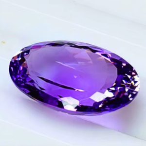 Piedra Preciosa Suelta de Amatista Ovalada de 10x8 mm, Amatista Brasileña Facetada, Piedra 100% Natural, Ideal para Joyería - Product Image 1