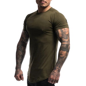 T-shirts pour hommes 100% coton et polyester/coton, tissu toile 220g, coupe classique, manches courtes, col rond, écologiques, décontractés - Product Image 3