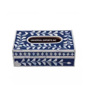 Boîte à mouchoirs en nacre en bois Porte-mouchoirs fait main de qualité supérieure Boîte à mouchoirs en bois fantaisie élégante classique - Product Image 1