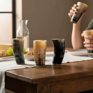 แก้วน้ำทรงเขาสัตว์ วัสดุวิกิ้ง เป็นมิตรกับสิ่งแวดล้อม คุณภาพสูง - Product Image 1