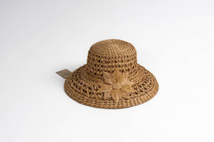 CHAPEAU EN PAILLE HYACINTHE D'EAU/DURABLE ET ÉLÉGÉ/FABRIQUÉ AU VIETNAM - Product Image 3