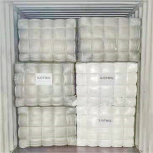 Chiffons blancs carrés à coudre <span class=keywords><strong>doux</strong></span> Serviettes de bain recyclées et usagées Sans taches Paquet de 25kg de chiffons d'essuyage - Product Image 5