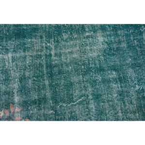 พรมวินเทจตุรกี ขนาด 3.4x6.5 ฟุต (104x198 ซม.) สีเขียวชมพูขอบลาย - Product Image 5