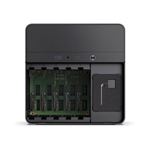 JONSBO N2 carcasa de aluminio NAS versión <span class=keywords><strong>ITX</strong></span> compatible con ranura de fuente de alimentación SFX Estructura de compartimento separado 5 + 1 ranura de disco duro - Product Image 5