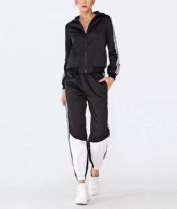 Ensemble de survêtement décontracté pour homme, respirant, automne 2025, manches longues, fermeture éclair, jogging en coton biologique, sweat-shirts à logo uni sur le devant - Product Image 6