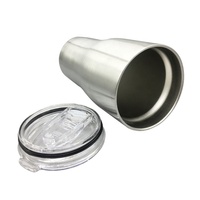Vaso Térmico Personalizado de Acero Inoxidable de 20oz, Ecológico, de Doble Pared, Curvo, para Café, Estilo Americano, para Viajes y Negocios