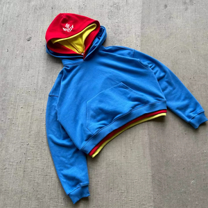 เสื้อฮู้ดดี้สามชั้นสีสันตามสั่ง แบบยูนิเซ็กซ์ |   เสื้อสเวตเชิ้ตแบบหนาสามชั้น |   เสื้อฮู้ดสตรีทแวร์ไซส์ใหญ่ ขายส่ง - Product Image 3