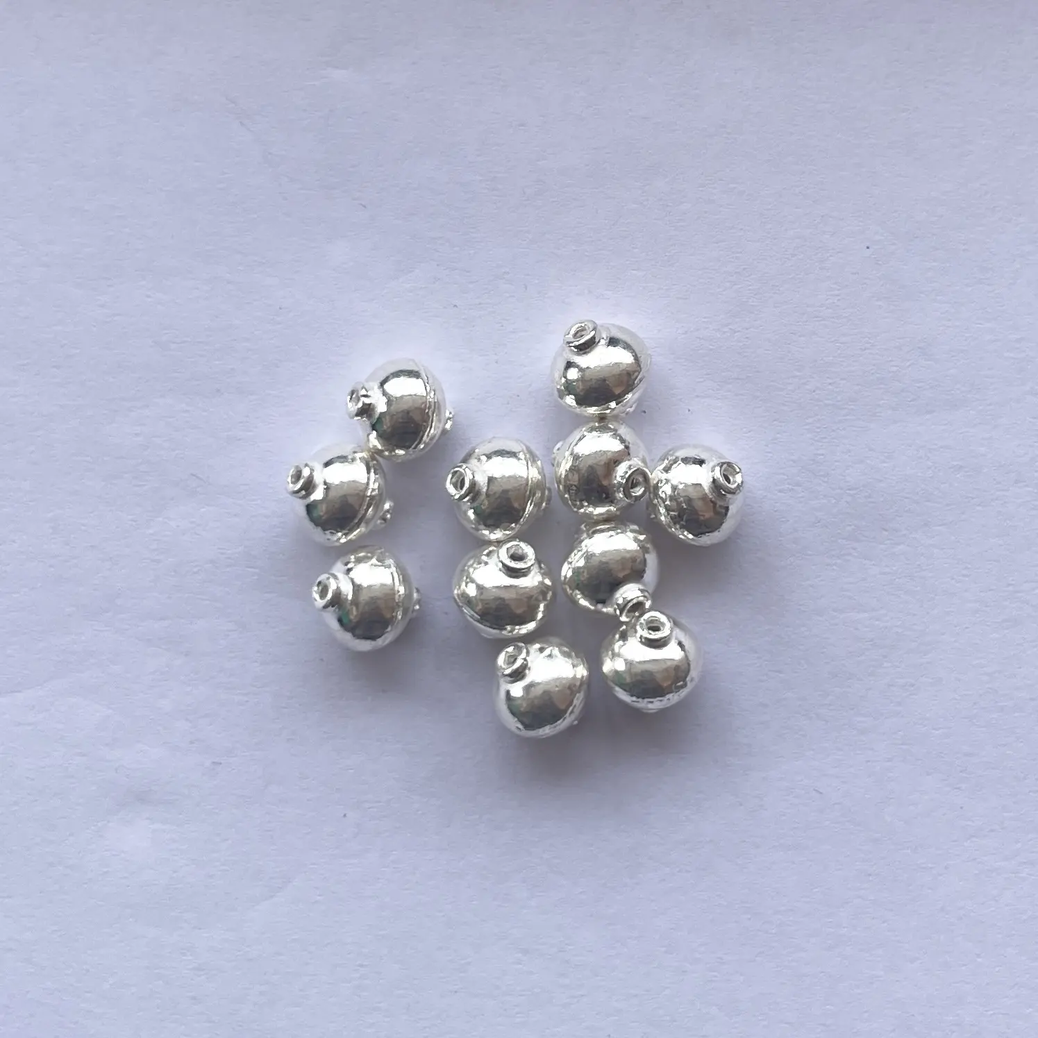 10 من الفضة الإسترلينية ، كرات كروية مصنوعة يدويًا ، كرات ذهبية ، خواتم قفزة ، أساور مجوهرات فاصلة سهلة الاستخدام