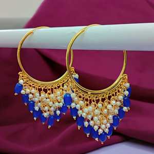 อินเดียผู้ค้าส่งเครื่องประดับเครื่องประดับFaux Pearl Drop Jhumka Jhumkiเจ้าสาวHoopต่างหูชุดเครื่องประดับสําหรับผู้หญิง - Product Image 2