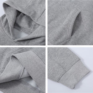 Sudadera con Capucha Unisex Personalizada al por Mayor con Logotipo, 100% Algodón, Gruesa, Lisa, con Hombros Caídos, Sin Cordones - Product Image 4