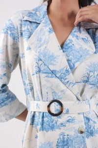 Indian Hand <b>Block</b> <b>Printed</b> Cotton Dress for Women Summer Boho Sleeveless Casual Wear Button Woven Natural Sweet Personalized Gift - Product Image 3