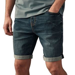 Fashion Wear Wholesale Custom New <b>Men</b> Elastic Solid Color Casual Slim Jeans <b>Shorts</b> Mid Waist Comfortable Outdoor Jeans <b>Shorts</b> - Product Image 3