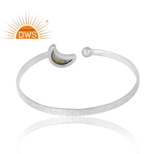 กำไลพลอยลาบราดอไรต์ธรรมชาติทำจากเงินสเตอร์ลิงสี925เหมาะสำหรับเป็นของขวัญสำหรับผู้หญิง - Product Image 2