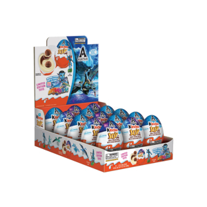 Pasticcini cremosi all'uovo di cioccolato al latte dolce Kin-der Joy pasticcini con ingredienti di caramelle alle noci sorprendono schemi di barrette e palline aromatizzati