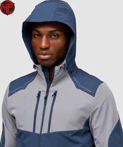 Chaqueta Cortavientos Personalizada para Hombre, Estilo Casual Urbano, Cierre de Cremallera, Opción de Talla Grande para Actividades al Aire Libre - Product Image 3
