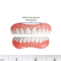 Prothèses dentaires à double rangée et à rangée simple, avec appareils dentaires simulés supérieurs et inférieurs pour le blanchiment des dents