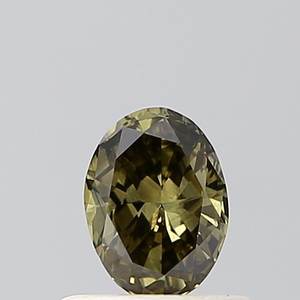 Diamante Ovalado de 0.41ct VS1, Color Amarillo Intenso, Cultivado en Laboratorio - Product Image 1