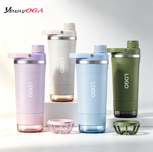Bouteille d'eau de sport YEWAYOGA 720 ml (24 oz) en acier inoxydable 18/8, anti-fuite, avec couvercle à vis, idée cadeau pour le <span class=keywords><strong>Black</strong></span> <span class=keywords><strong>Friday</strong></span> et Cyber Monday - Product Image 1