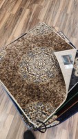 Tapis Adiva de style oriental, tissé, à poils longs, résistant aux taches, fabriqué à la machine, en polyester, technique jacquard, pour