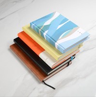 Papeterie promotionnelle, carnet personnalisé avec couverture souple en PU, couverture rigide mate, bloc-notes A5 avec reliure cousue durable et élastique