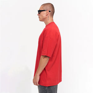 Camisetas de Hombre Extra Grandes de Punto, Algodón Grueso, Ropa Urbana Personalizada, Anti-Pilling, Hombros Caídos, Manga Corta - Product Image 3