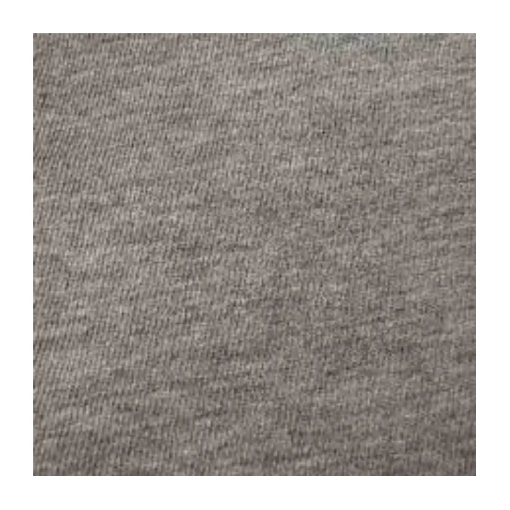 Haute Qualité Polyester Coton Tissu Textile Matière Première En Gros Tricoté Gris Melange Greige Tissu Pour Vêtements