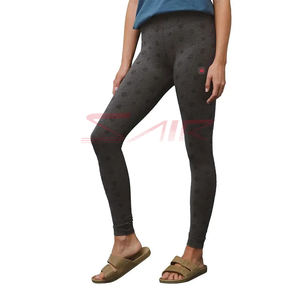 2025 dernières femmes 100% coton Sublimation Legging séchage rapide et respirant Logo personnalisable tissu tricoté taille pour adultes - Product Image 1