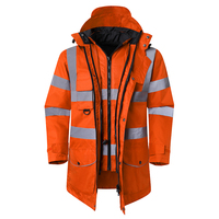 Chaleco Reflectante de Seguridad Vial con Diseño de Letras, Estilo Americano, para Invierno, para Correr, Tráfico, Construcción