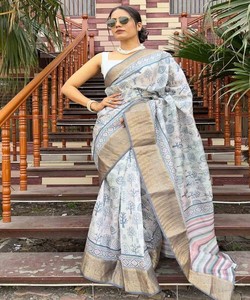 ATRACTIVA DOLA KANJIVARAM SEDA ZARI TRABAJO DE TEJIDO SAREE CON BLUSA DESGASTE DE TEMPORADA PRECIO AL POR MAYOR ROPA ÉTNICA GAMA BAJA - Product Image 6