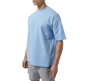 Alta calidad 300 GSM Heavy Weight Men's Streetwear Style Oversized 3D Pattern T-Shirt OEM Friendly con impresión de logotipo en blanco - Product Image 1