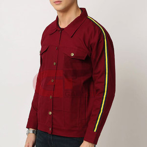 Chaqueta vaquera para hombre éxito de ventas con diseño personalizado chaqueta vaquera para hombre talla grande para uso exterior - Product Image 4