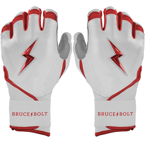 Guantes de bateo estilo Brucebolt de calidad premium 100% Guantes de bateo de béisbol de cuero Cabretta Premium - Product Image 1