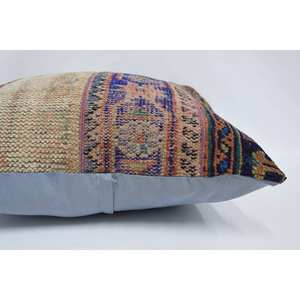 Coussin en laine multicolore de style bohème de 28x28 pouces Coussin tissé à imprimé floral vintage pour la literie et la décoration du sol Caractéristique portable - Product Image 5