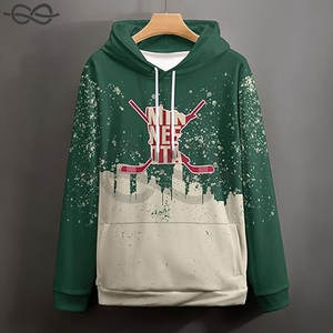 Sweat-shirt à capuche personnalisé Hockey City Fans de hockey Vêtements de sport personnalisés Hommes Femmes Cadeau pour jeunes Amoureux du hockey - Product Image 6