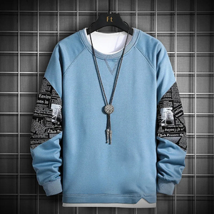 Sudadera de Hombre con Cuello Redondo, Nueva Tendencia Invierno 2026, Algodón/Poliéster, Felpa, Impresión Digital, Logotipo Personalizado Bordado - Product Image 3