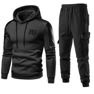 Conjunto Deportivo de Invierno para Hombre, Directo de Fábrica, Estampado, Resistente, para Entrenamiento, Fútbol, Running y Fitness - Product Image 1